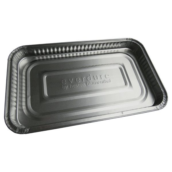 Aluminum drip tray top down