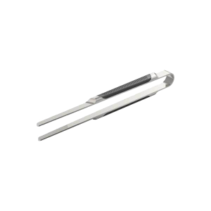 Quantum tools medium premium tweezers with soft grip side angle